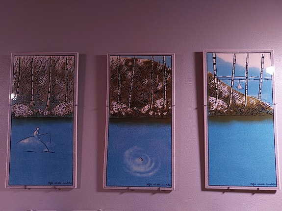 Heljä Liukko-Sundströmin "Ihminen Ja Luonto" triptyykki