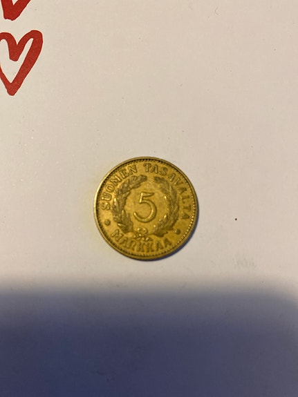 Vanha 5 markkaa