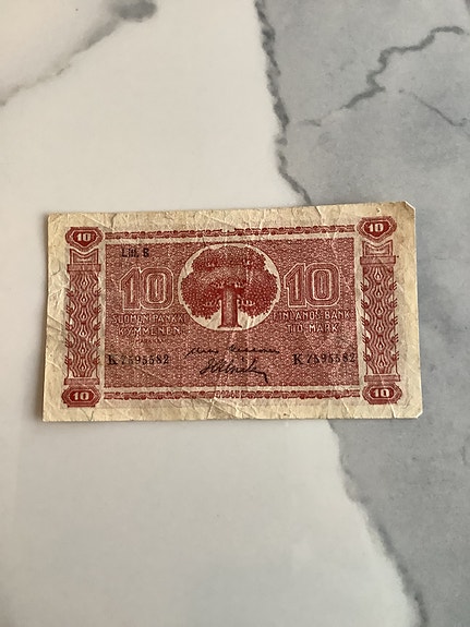 10 markan seteli (1945)