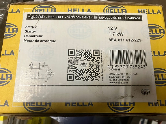 Audi/VW/SEAT/Skoda 1.6/2.0TDI Startti Hella 09-