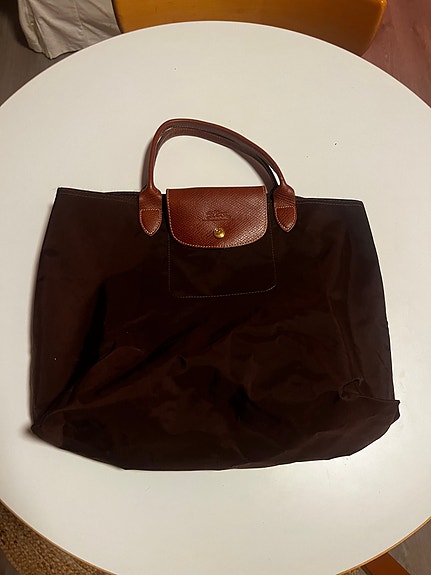 Ruskea Longchamp Le Pliage-laukku