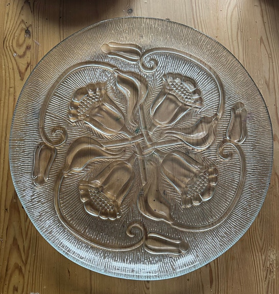 Riihimäen lasi Julia tarjoilulautanen, halk. 36 cm