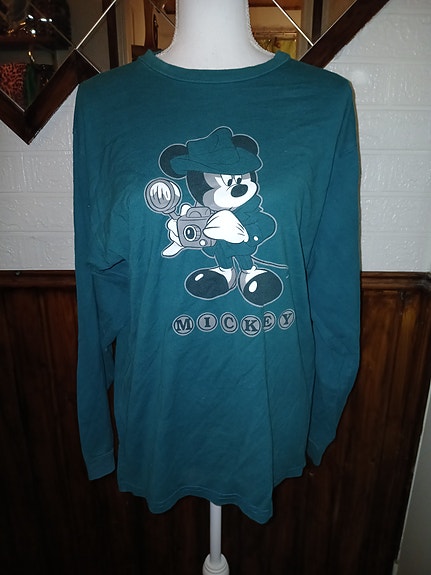 Retro vihreä Mikki Hiiri pyjama (170)