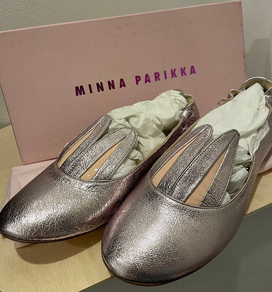 Minna Parikka rose metallic balleriinat 36
