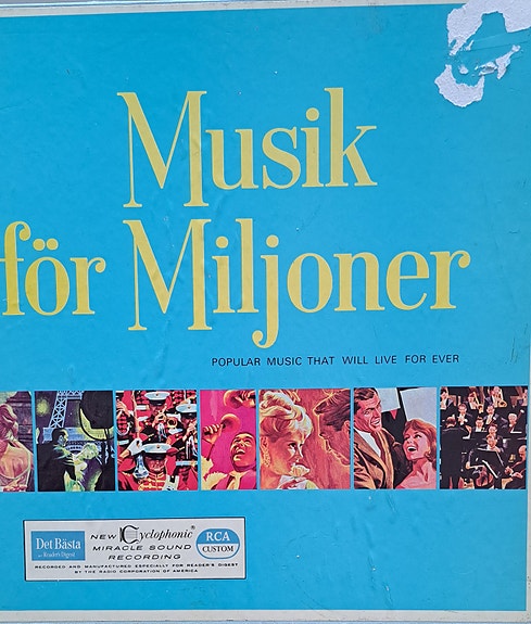 Music för Miljoner. Popular Music/10 lp, that will live for ever.15e