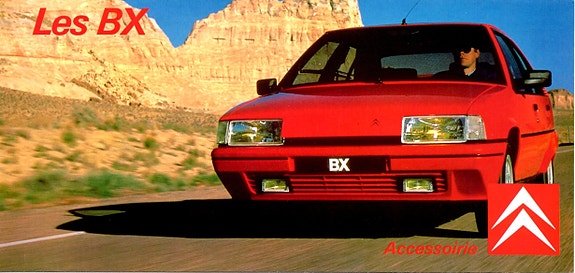 Citroën BX -lisävaruste-esite