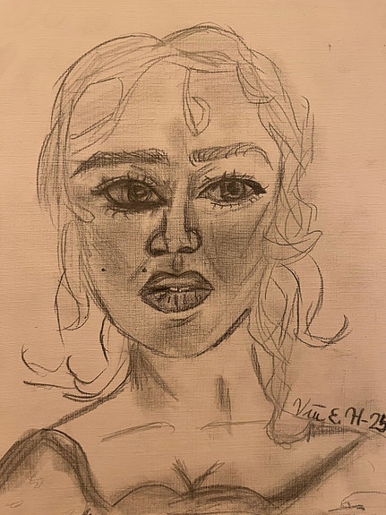 Kate Winslet piirros A4