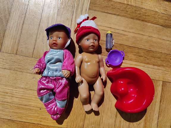 Mini Baby Born nuket ja tarvikkeet
