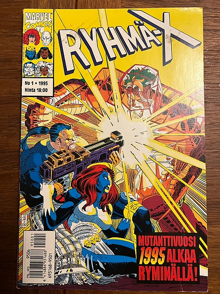 Ryhmä-X Marvel comics 1/1995 sarjakuva sarjakuvalehti