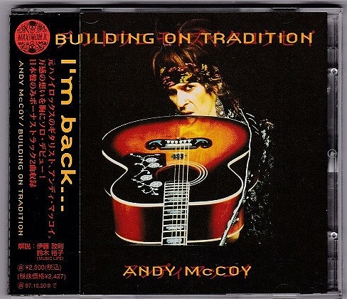 Andy McCoy -Building On Tradition CD Japan Promo HANOI ROCKS