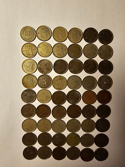 50 penniä (54 kpl)