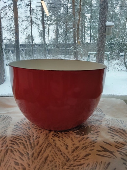 Finel kulho, punainen, Kaj Franck