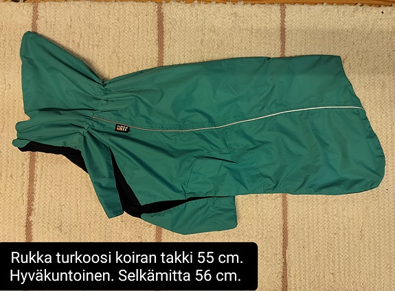 Rukka turkoosi koiran takki 55 cm