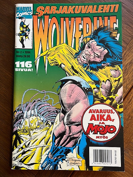Sarjakuvalehti Marvel comics Wolverine 2/1994 sarjakuva