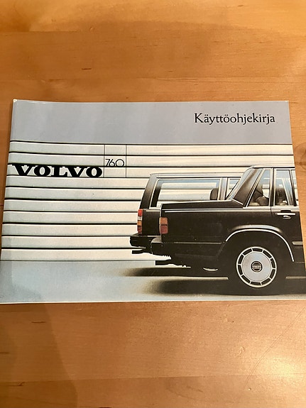 Volvo 760 vuosimalli 1986 käyttöohjekirja