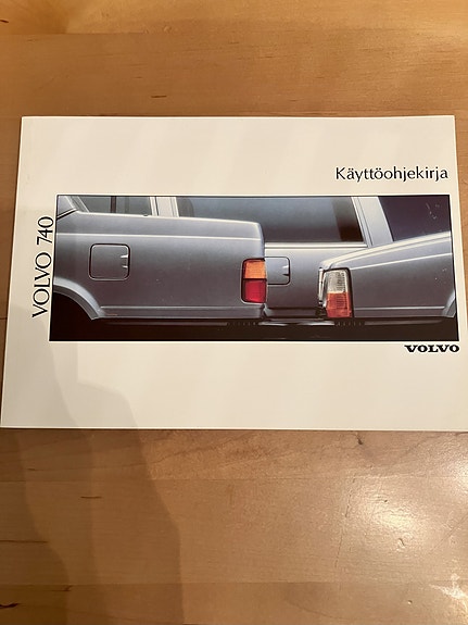 Volvo 740 vuosimalli 1989 käyttöohjekirja