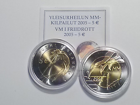 Suomi 5 € 2005  Yleisurheilun MM - kilpailut