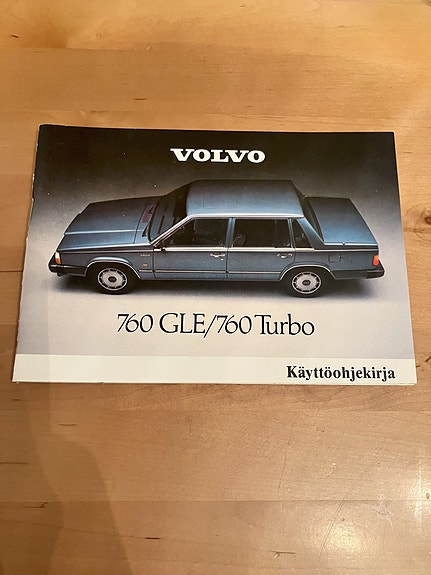 Volvo 760 GLE/760 Turbo vuosimalli 1985 käyttöohjekirja