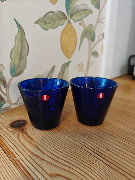 Iittala Kaj Franck snapsilasit Kartio 2 kpl