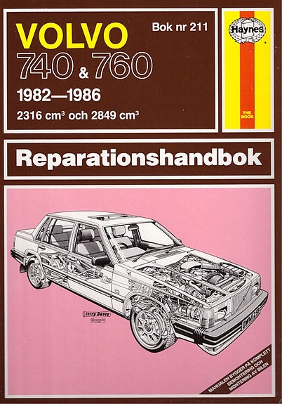 Volvo 740 & 760 1982-86 Reparationshandbok ruotsinkielinen korjausopas