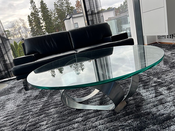 19 mm paksu upea pyöreä lasi - 110 cm leveä