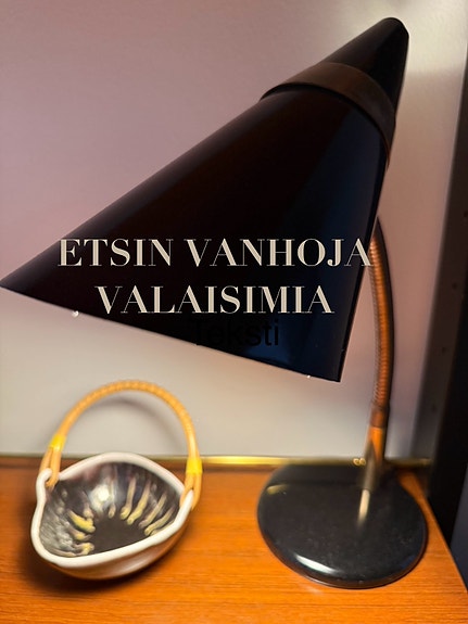 Ostetaan 50-60-luvun valaisimia