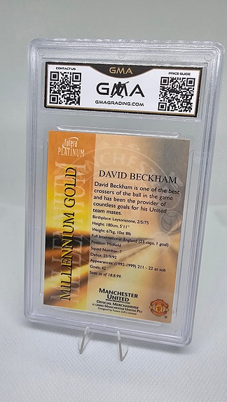 【鑑定済】ベッカム　Futera Platinum Greatest 2000 Futera Platinum Millennium Gold Manchester United David