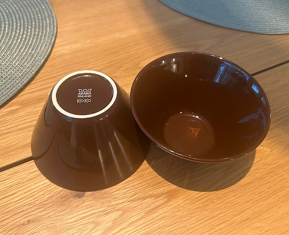 Arabia KoKo -kulho XS, chocolate, 2 kpl