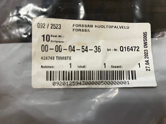 Astianpesukoneen luukun tiiviste uusi