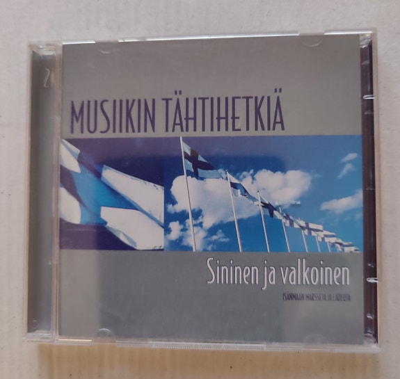 CD Musiikin Tähtihetkiä Sininen ja valkoinen