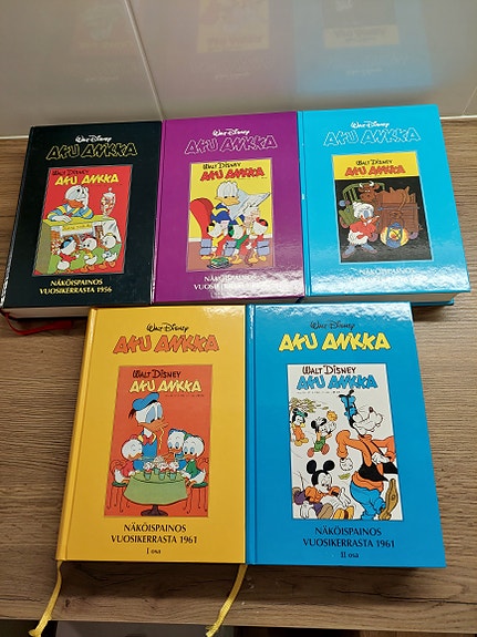 Aku Ankka näköispainokset 1956, 1958, 1959, 1961