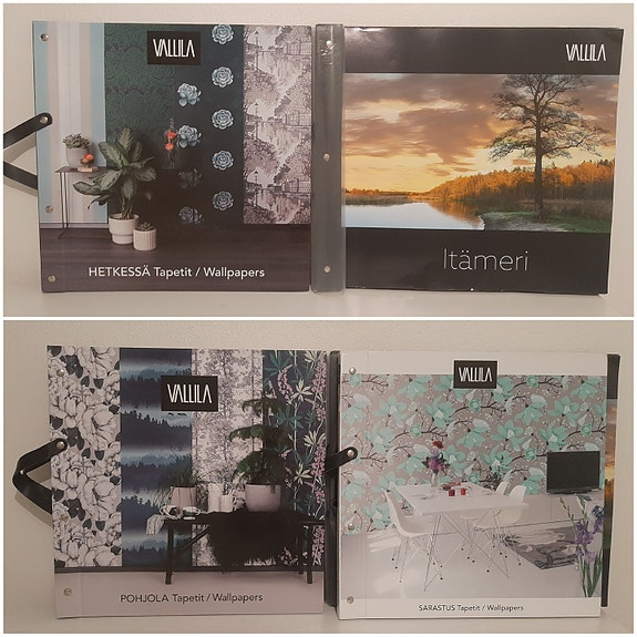 Vallila albumeita askarteluun tai sisustukseen tapettia / kuvia