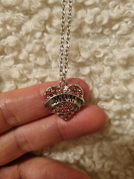 Äiti Mom Kaulakoru Sydän Koru Riipus
