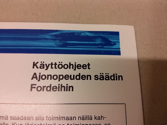 Ford käyttöohjeet