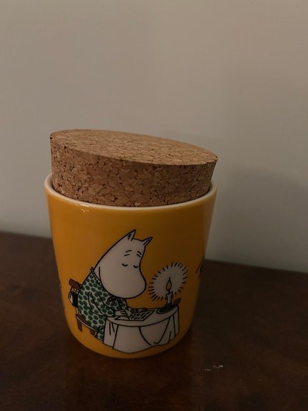 Arabia Muumimamman päivä muumipurkki