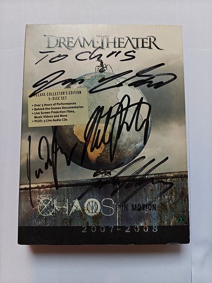 Dream Theater - FULLY SIGNED! Chaos in Motion DVD/CD