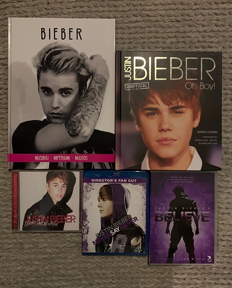 Justin Bieber fanille paketti