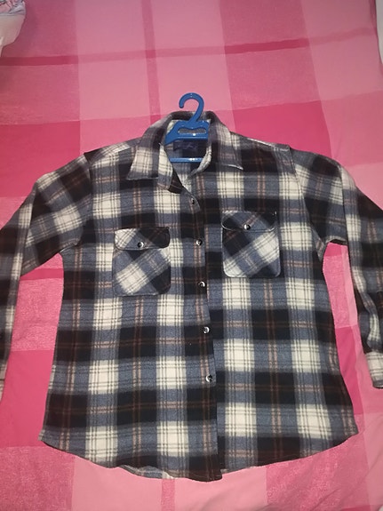 Luhuapai- Fleese XL/ XXL ruutu kauluspaita katso mitat musta-harmaa-valkoinen