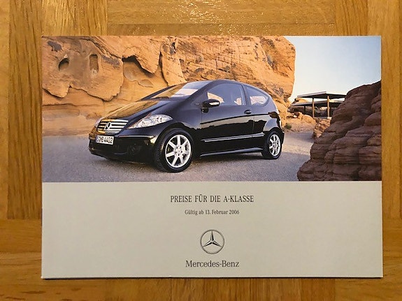 Hinnasto ja lisävarusteet Mercedes W169 A-sarja 2006 - esite