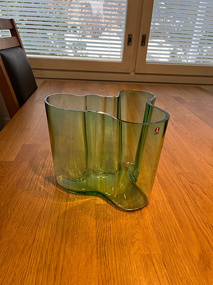 Iittalan Aalto-maljakko 160cm vihreä