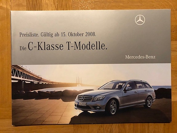 Hinnasto ja lisävarusteet Mercedes S204 C-sarja 2008 2009 - esite