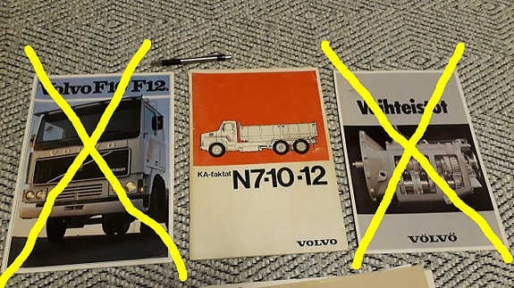 Volvo kuorma-auto esite -70 tai 80-luku