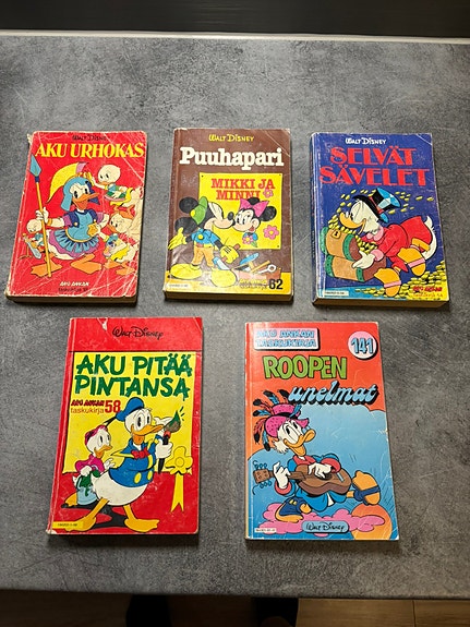 Vanhoja Aku Ankkoja 1970-1980 luku