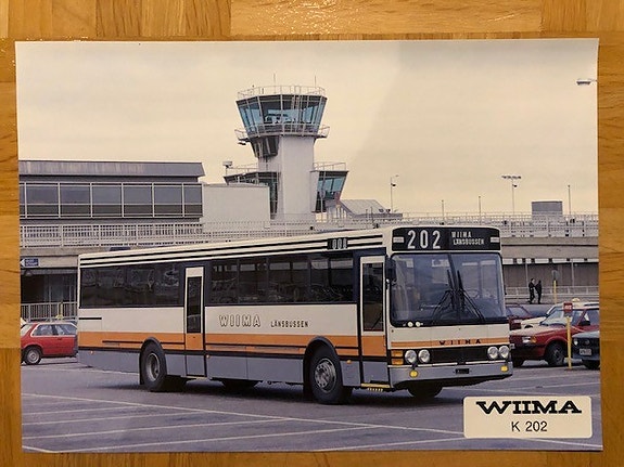 Esite Wiima K202 K 202 bussi linja-auto 1980-luku
