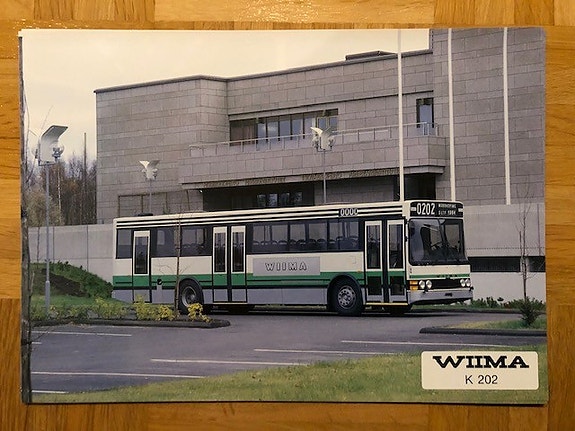 Esite Wiima K202 K 202 bussi linja-auto 1980-luku