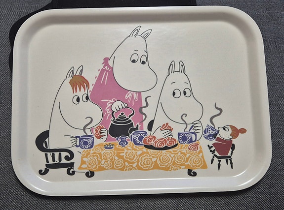 Muumi tarjotin Teaparty