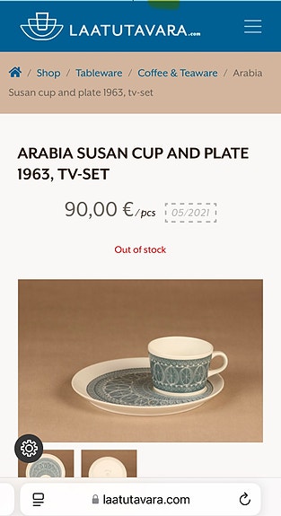 Arabian Susan-tv-setti vuodelta 1963 | Tori