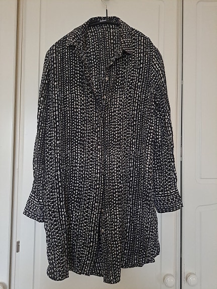 Marimekon pitkä silkkipaita/mekko, 36