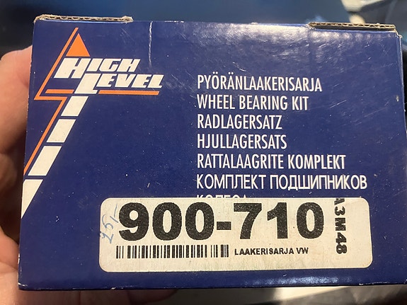 VW Kupla Etupyöränlaakeri Koyo 8/65-2/68