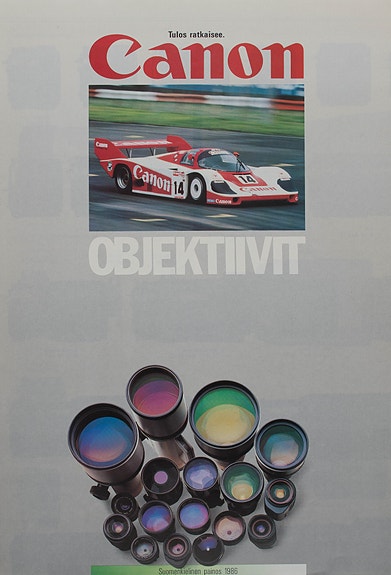 Tulos ratkaisee Canon objektiivit